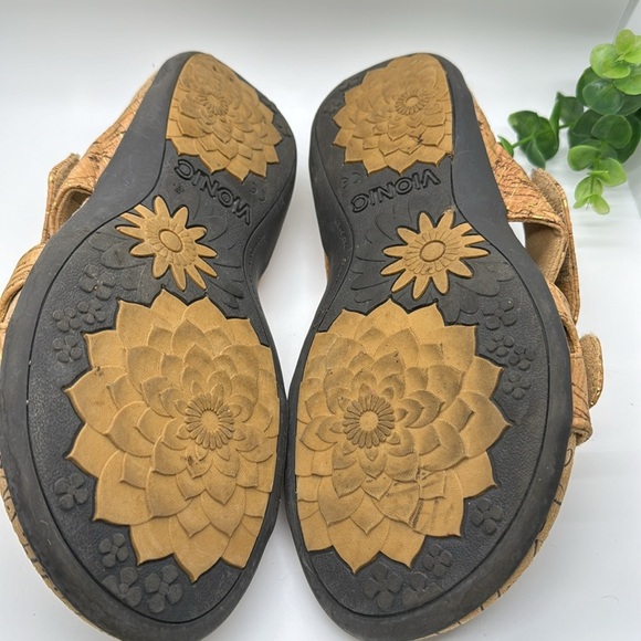 Vionic Lauren Cognac Brown Cork Slide Sandals Women's Size 7 - Picture 6 of 6